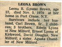 Brown, Leona
